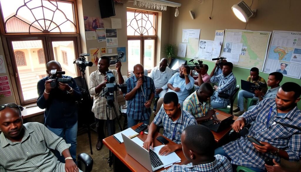 Kano journalists reporting news